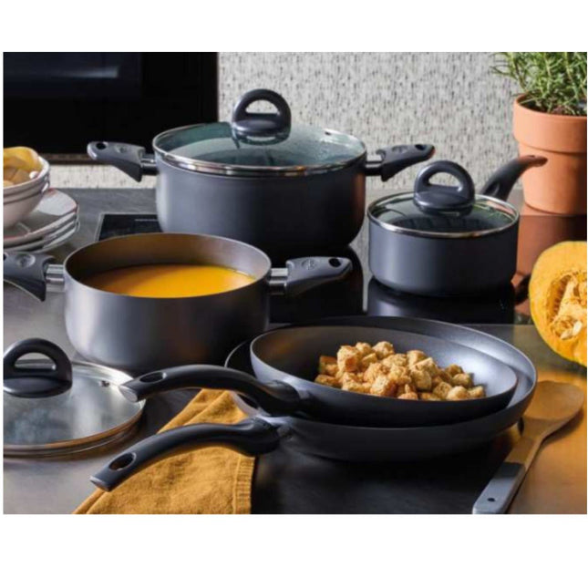 8dílná sada nádobí Tognana Charcoal - kompatibilní s indukcí - YUMMA
