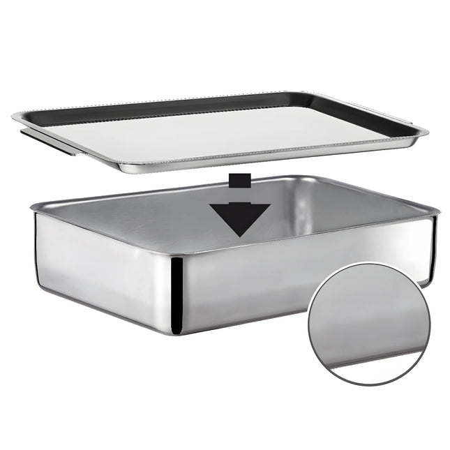Pekáč Inoxriv Duplex 36x25 cm s víkem