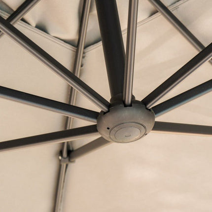 Zahradní slunečník Mirpol Solano s baldachýnem 3x4m béžový - YUMMA