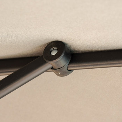 Zahradní slunečník Mirpol Solano s baldachýnem 3x4m béžový - YUMMA