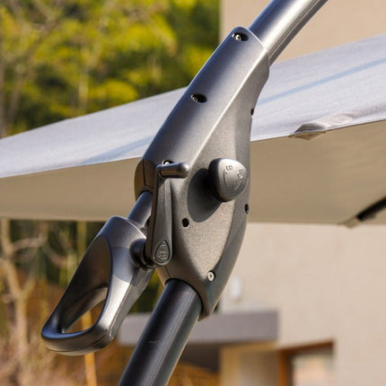 Zahradní slunečník Mirpol Solano s baldachýnem 3x4m béžový - YUMMA