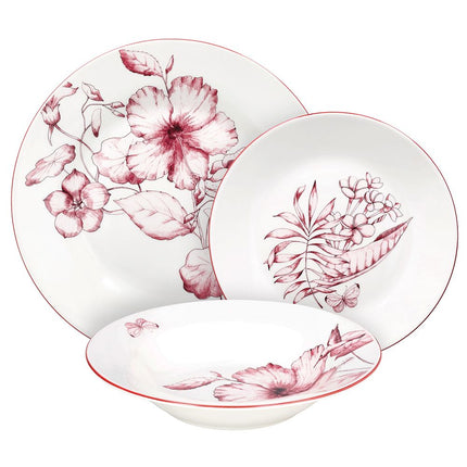 18dílná porcelánová jídelní sada Tognana Colibri - YUMMA