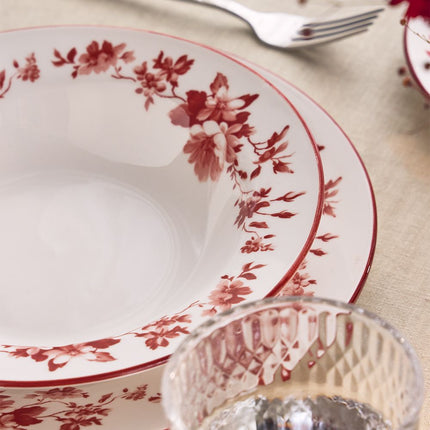 18dílná porcelánová jídelní sada Tognana Charlotte Rosso - YUMMA