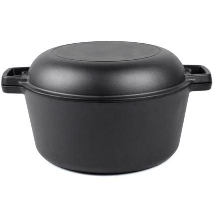 Litinová holandská trouba Crucible Cookwares víkem - průměr 26 cm, 4,8 l - YUMMA