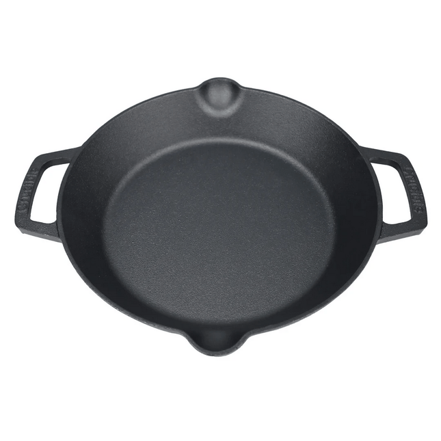 Litinová pánev Crucible Cookware 26 cm s dvojitými smyčkovými rukojeťmi - YUMMA