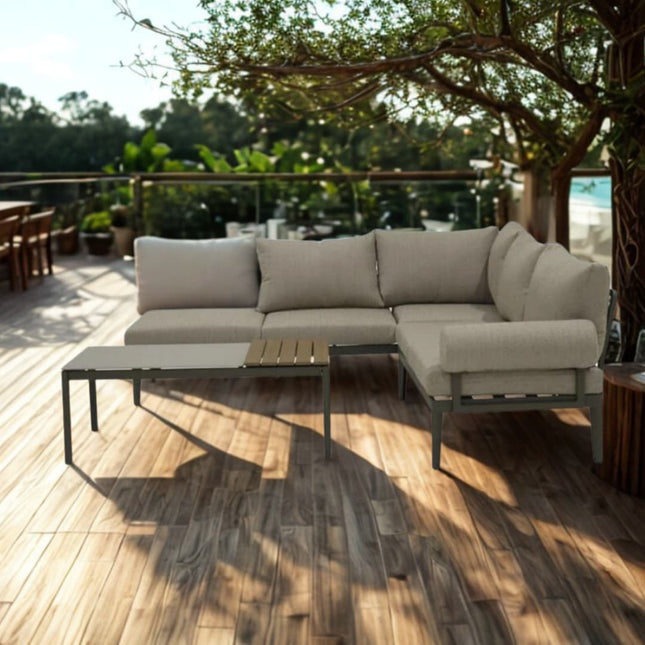 Zahradní souprava Mirpol Nordo s rohovou pohovkou -yumma