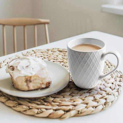 Sada keramických hrnků na kávu Miamio Palmanova 400 ml, 6 ks ( bílé ) - YUMMA