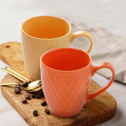 Sada keramických hrnků na kávu Miamio Palmanova 400 ml, 6 ks ( magma ) - YUMMA