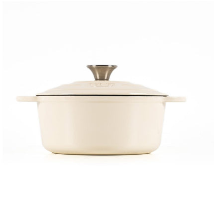 Smaltovaný litinový hrnec LattHome Cocotte 2,85 l bílý - YUMMA