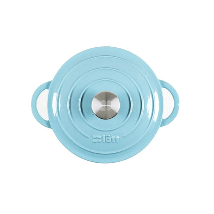 Smaltovaný litinový hrnec LattHome Cocotte 3,35 l modrý - YUMMA