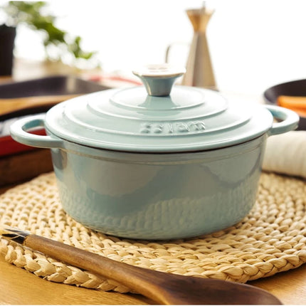 Smaltovaný litinový hrnec LattHome Cocotte 3,35 l modrý - YUMMA