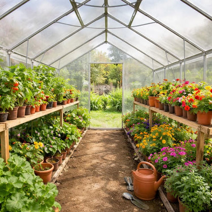 Zahradní skleník Mirpol z polykarbonátu 2,5 × 3,1 × 2,05 m