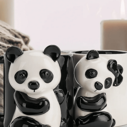 Keramické hrnky 3D Panda 400 ml - 2 ks - YUMMA