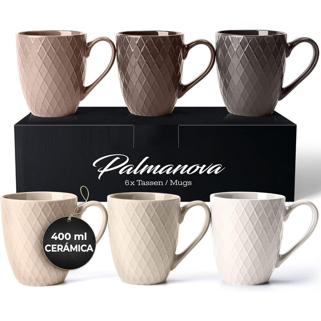 Keramické hrnky Miamio Palmanova 400 ml - 6 ks - YUMMA