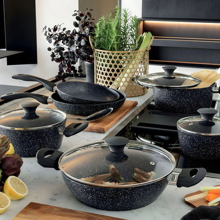Sada nádobí na indukci Black GemStone Tognana 8 - dílná - YUMMA