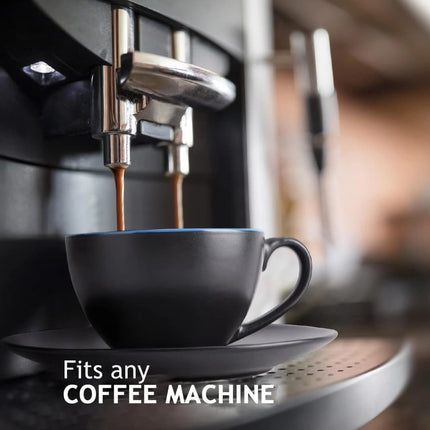 Sada 6 keramických šálků na cappuccino Miamio Le Papillon 175 ml s podšálky a stojanem ( modré ) - YUMMA