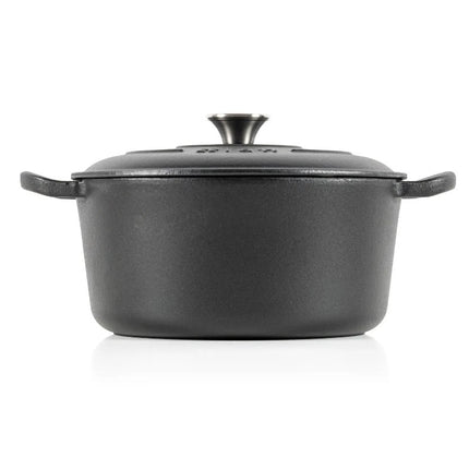 Smaltovaný litinový hrnec LattHome Cocotte 4,8 l černý - YUMMA