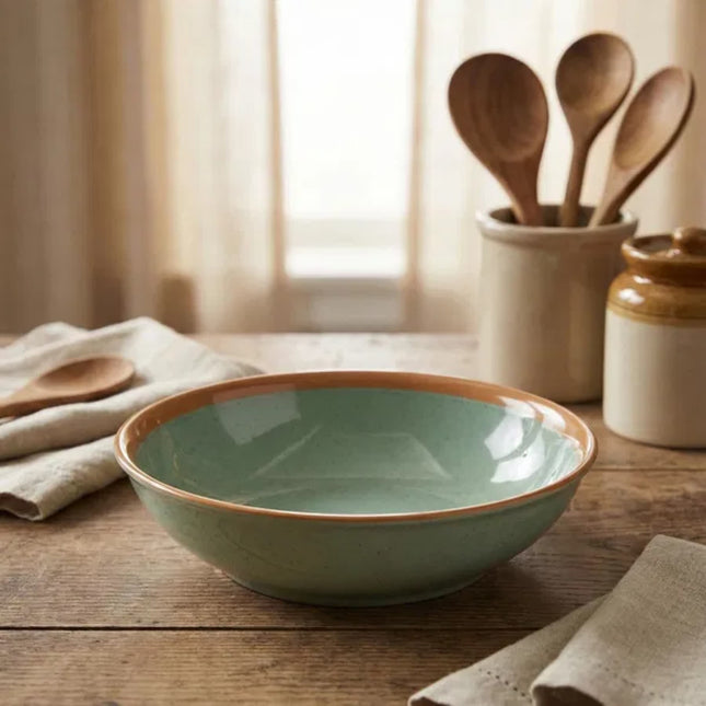 Keramický  hluboký talíř Tognana Verde 21 cm