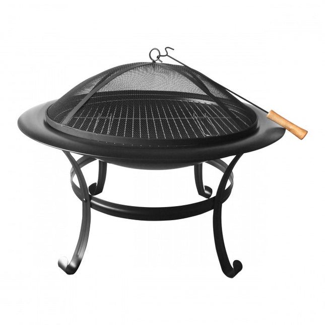 Zahradní roštové ohniště Mirpol s víkem a grilem - YUMMA